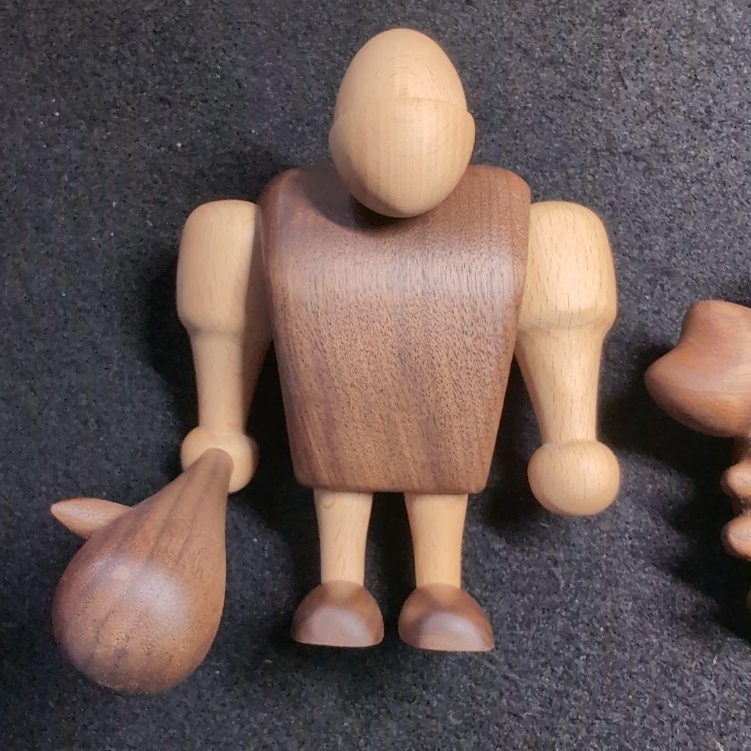 【WOODPEPE】ドアベル カニ　木製　人形　原始人Primitive 低め WOODPEPE】ドアベル カニ 木製 人形 原始人Primitive 低め 【公式通販】